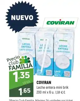 Coviran COVIRAN Leche entera mini brik oferta