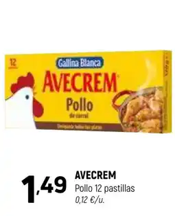 Coviran AVECREM Pollo 12 pastillas oferta