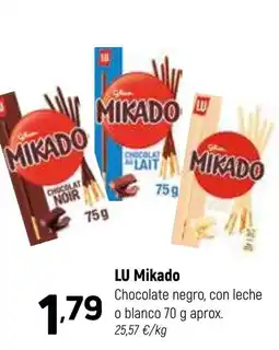 Coviran LU Mikado Chocolate negro, con leche o blanco oferta