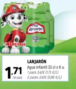 Coviran LANJARÓN Agua infantil oferta