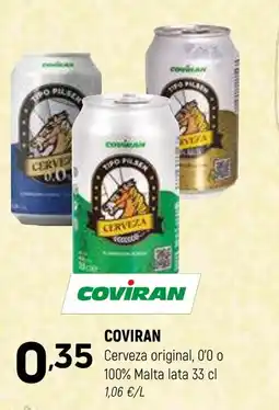 Coviran COVIRAN Cerveza original, 0'0 o 100% Malta oferta