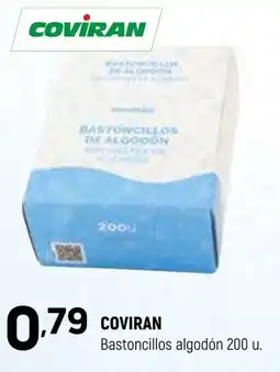 Coviran COVIRAN Bastoncillos algodón 200 u. oferta