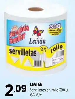 Coviran LEVIÁN Servilletas en rollo oferta