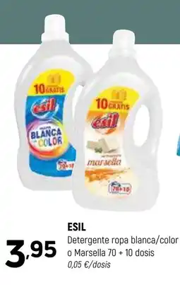 Coviran ESIL Detergente ropa blanca/color o Marsella 70 + 10 dosis oferta