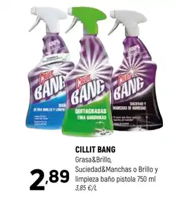 Coviran CILLIT BANG Grasa&Brillo, Suciedad&Manchas o Brillo y limpieza baño pistol oferta