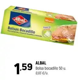 Coviran ALBAL Bolsa bocadillo 50 u oferta