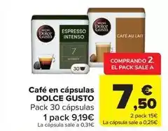 Carrefour Market DOLCE GUSTO Cafè en càpsules oferta