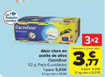 Carrefour Market Carrefour - atun claro en aceite de oliva oferta