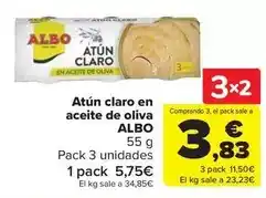 Carrefour Market ALBO Tonyina clara en oli d'oliva oferta