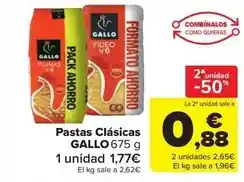 Carrefour Market GALLO Pastes Clàssiques oferta