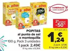 Carrefour Market POPITAS al punt de sal o mantega oferta