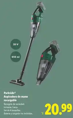 Lidl Parkside - aspiradora de mano recargable oferta