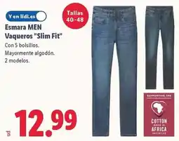 Lidl Esmara - men vaqueros slim fit oferta