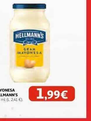 Alcampo Mayonesa Hellmann's oferta