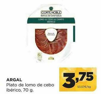 Alimerka Argal Plato De Lomo De Cebo Ibérico oferta