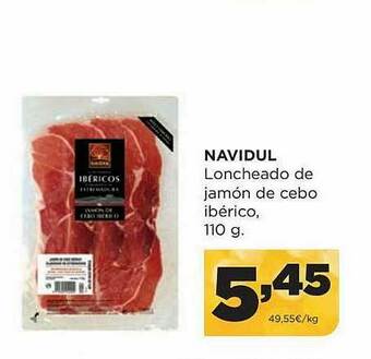 Alimerka Navidul Loncheado De Jamón De Cebo Ibérico oferta