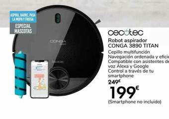Carrefour Cecotec Robot Aspirador Conga 3890 Titan oferta
