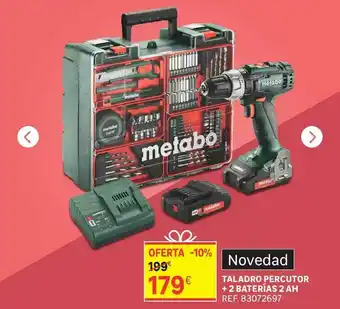 Leroy Merlin Taladro Percutor + 2 Baterías 2 Ah oferta