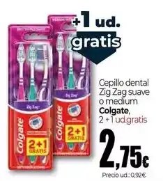 Unide Supermercados Colgate - cepillo dental zig zag suave o medium oferta