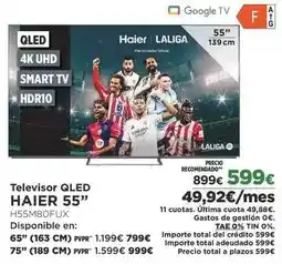 El Corte Inglés Haier - televisor qled oferta