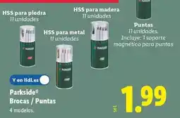 Lidl Parkside - brocas / puntas oferta