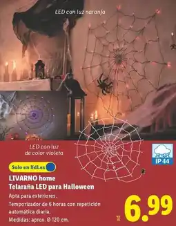 Lidl Livarno home - teleraná led para halloween oferta