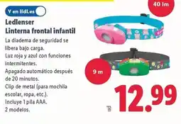 Lidl Ledlenser - linterna frontal infantil oferta