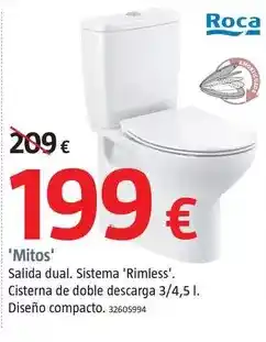 Bauhaus Roca - pack de wc 'mitos' oferta