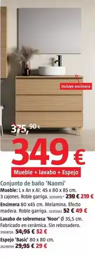 Bauhaus Conjunto de baño 'naomi' oferta