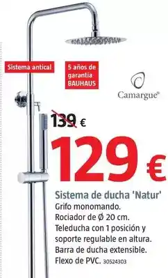 Bauhaus Camargue - sistema de ducha 'natur' oferta