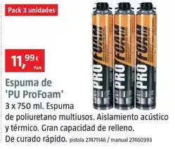 Bauhaus Espuma de 'pu profoam' oferta
