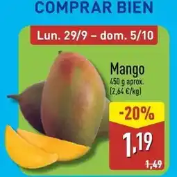 ALDI Mango oferta