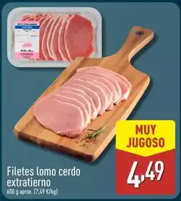 ALDI Filetes lomo cerdo extratierno oferta