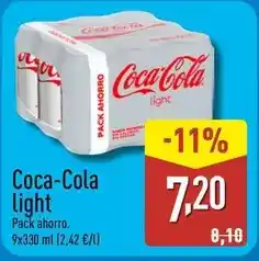 ALDI Coca-cola - light oferta
