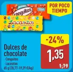 ALDI Conguitos - dulces de chocolate oferta