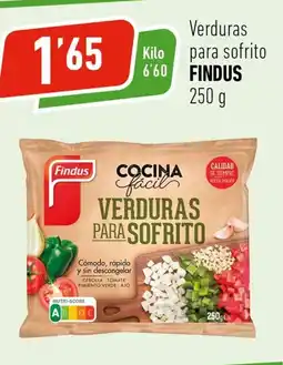 Supermercados Deza FINDUS Verduras para sofrito oferta