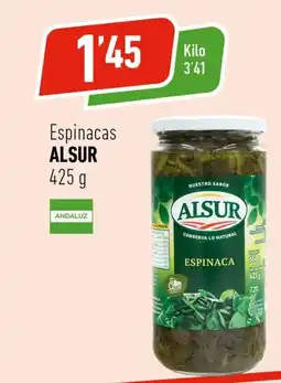 Supermercados Deza ALSUR Espinacas oferta