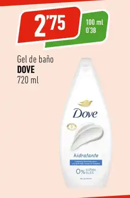 Supermercados Deza DOVE Gel de baño oferta