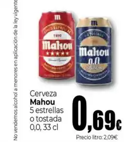 UDACO MAHOU Cerveza oferta