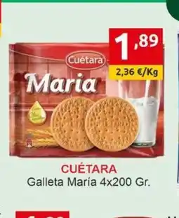 Supermercados Extremadura CUÉTARA Galleta María oferta