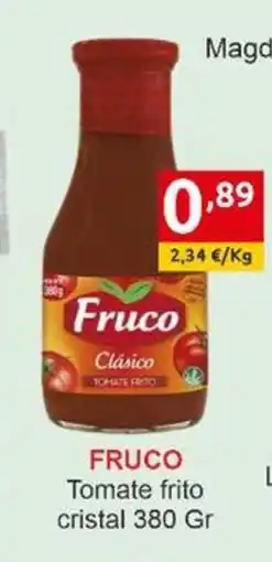 Supermercados Extremadura FRUCO Tomate frito cristal oferta