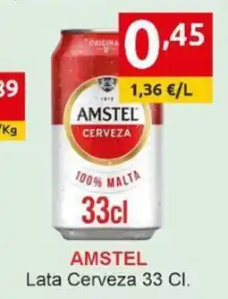 Supermercados Extremadura AMSTEL Lata Cerveza oferta