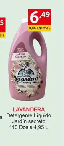 Supermercados Extremadura LAVANDERA Detergente Líquido Jardín secreto 110 Dosis oferta