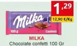 Supermercados Extremadura MILKA Chocolate confetti oferta