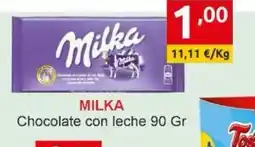 Supermercados Extremadura MILKA Chocolate con leche oferta
