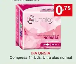 Supermercados Extremadura IFA UNNIA Compresa oferta