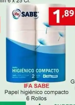 Supermercados Extremadura IFA SABE Papel higiénico compacto oferta