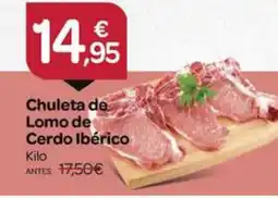 Supermercados El Jamón Chuleta de Lomo de Cerdo Ibérico oferta
