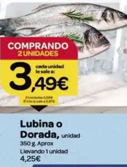 Supermercados El Jamón Lubina o Dorada oferta