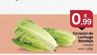 Supermercados El Jamón Corazón de Lechuga Bandeja oferta